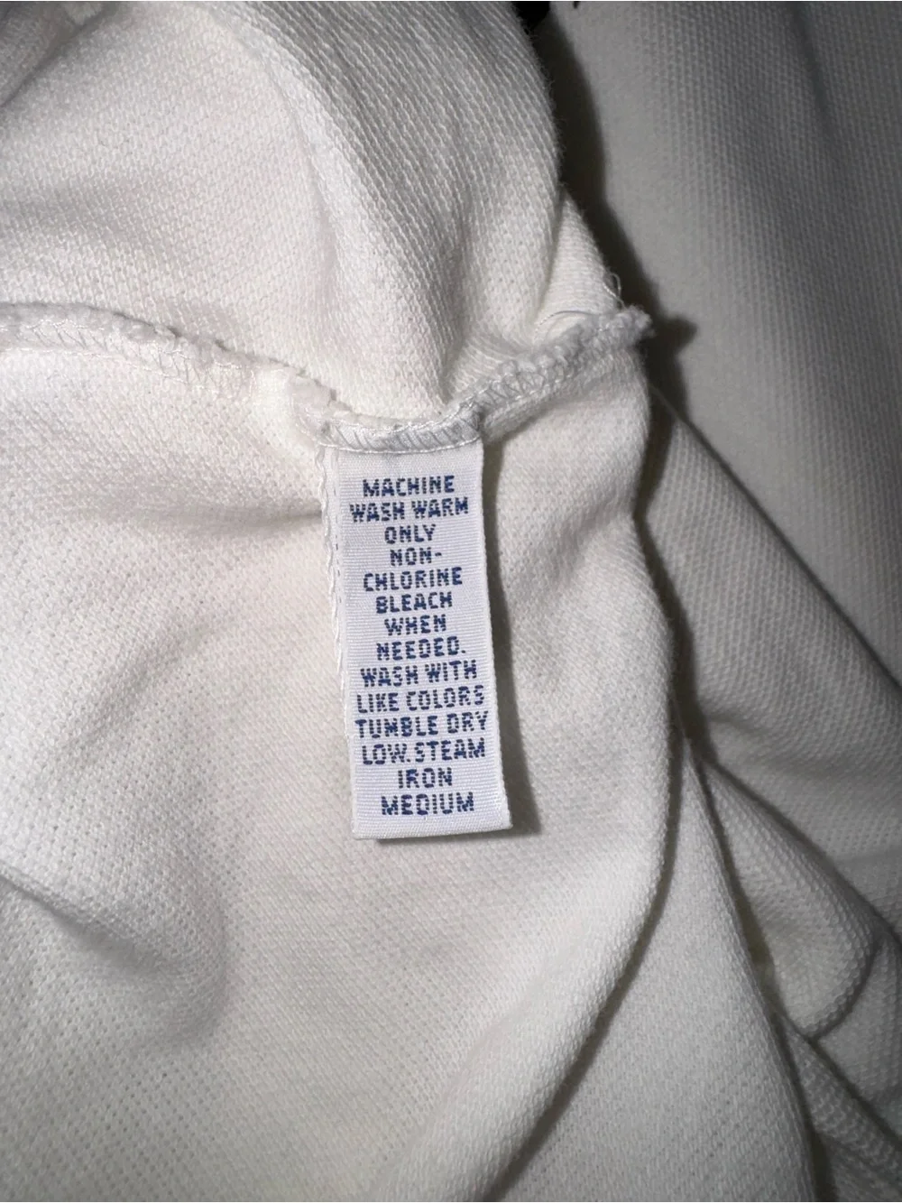 Men’s Polo by Ralph Lauren White Cream Short-Sleeve Polo with blackPony